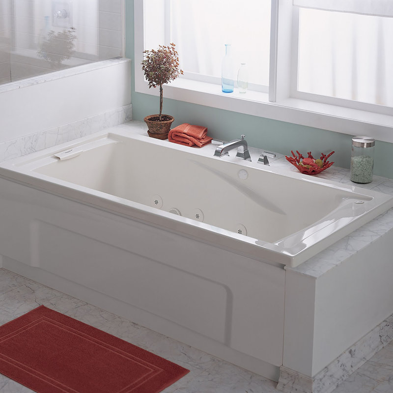 American Standard Green Tea 60" x 36" Undermount Soaking Bathtub